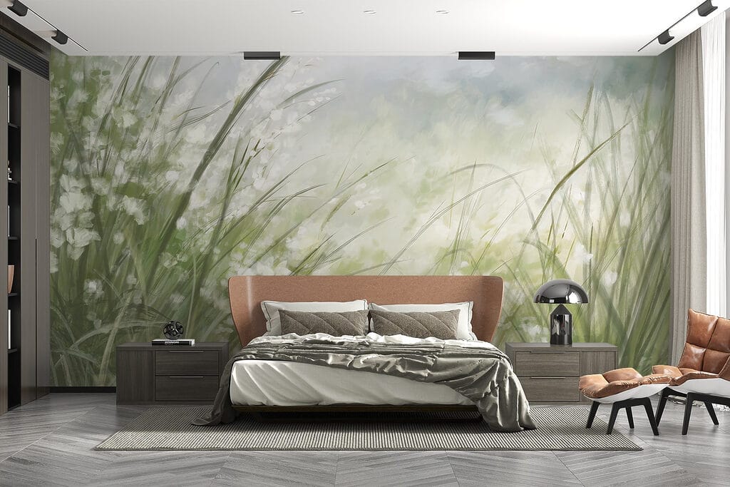 Painting of a field of grass