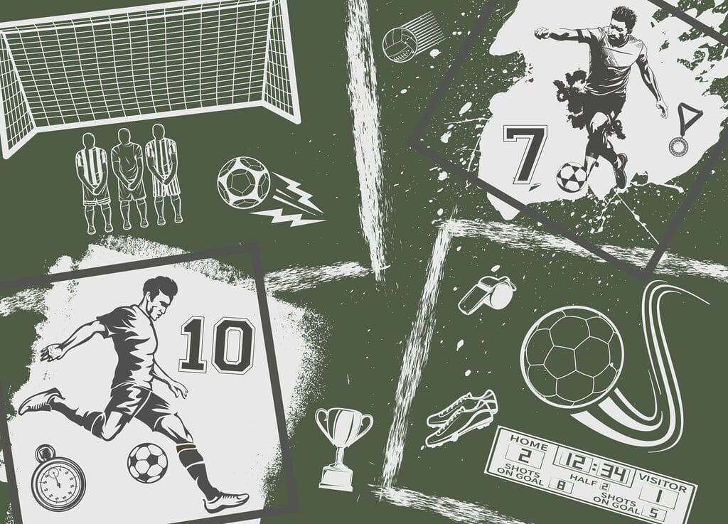 Collage of various sports images Collage of various sports images