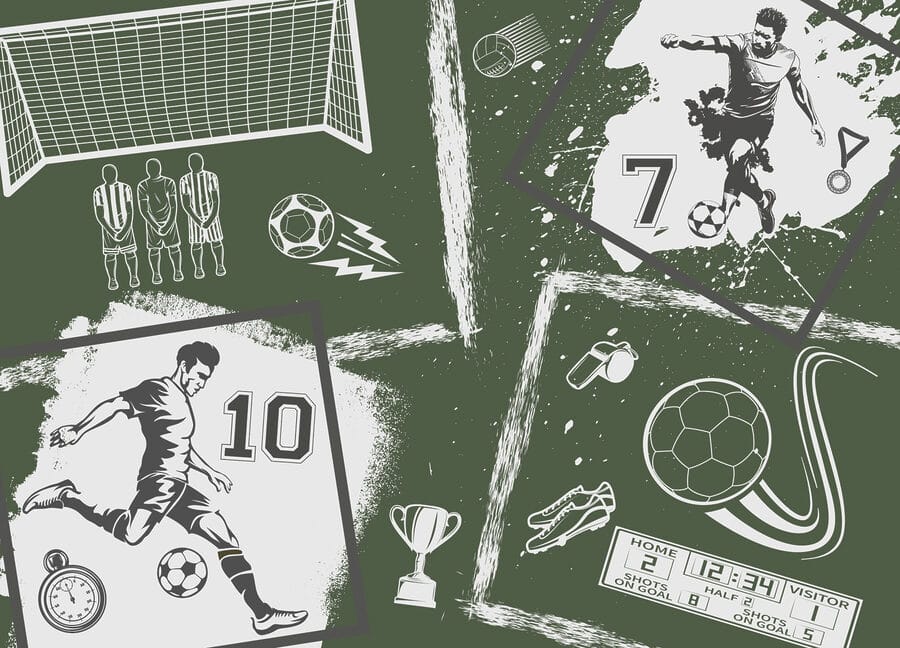 Wall murals Collage of various sports images - Image 4
