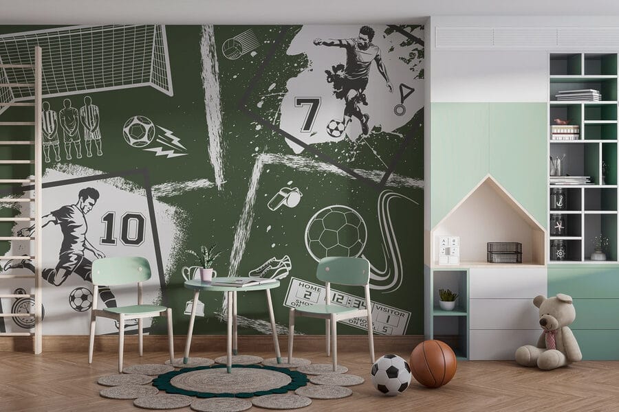 Wall murals Collage of various sports images - Image 2