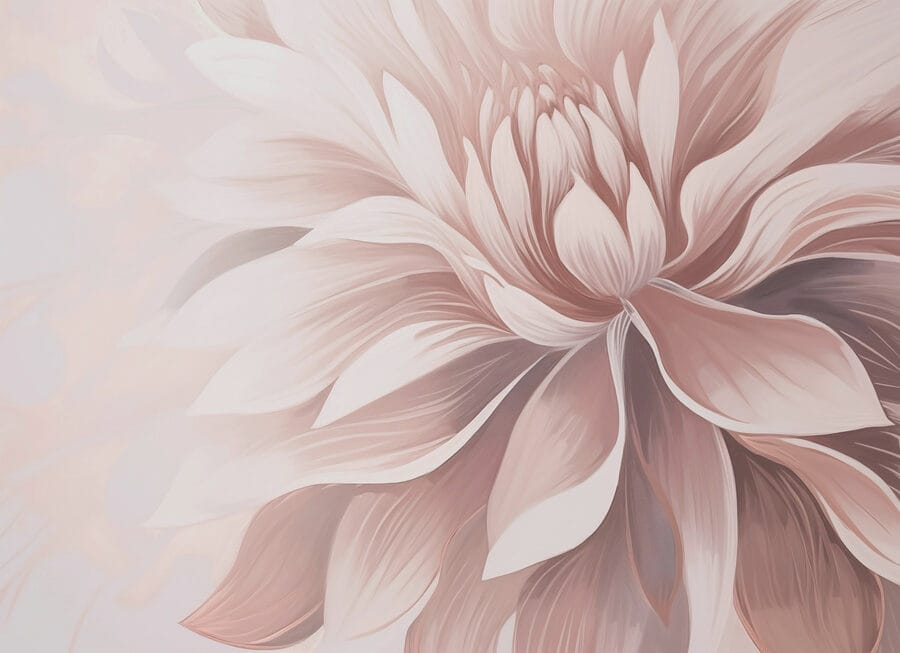 Wall murals Soft petals in gentle hues. - Image 4