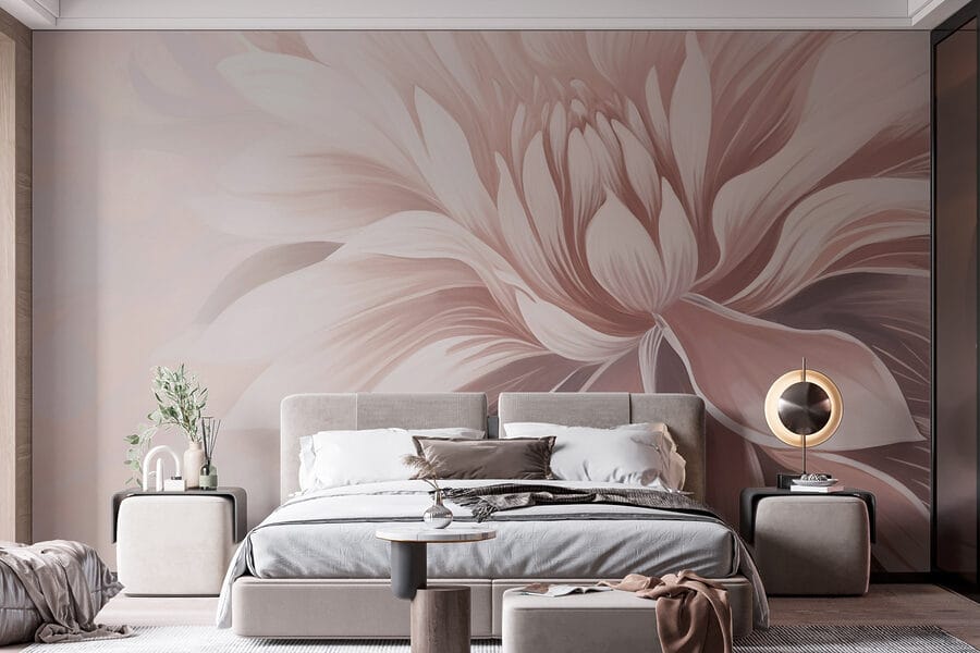 Wall murals Soft petals in gentle hues.