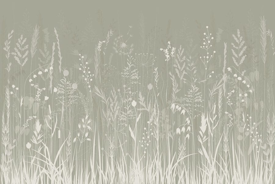 Field of grass and flowers