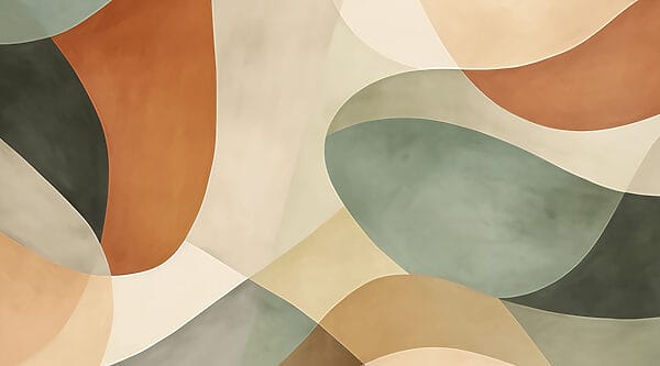Abstract composition in soothing colors Abstract composition in soothing colors