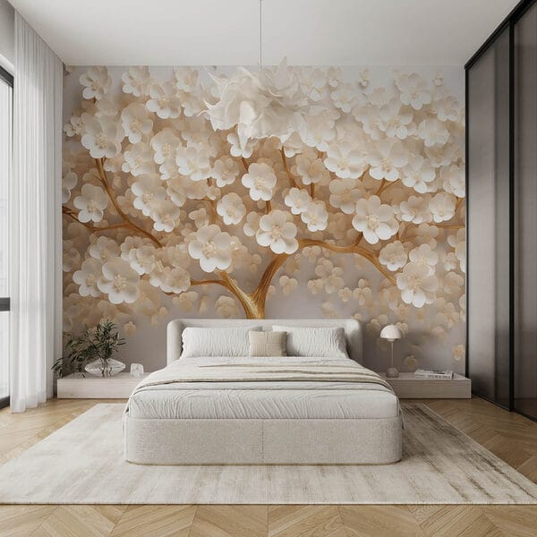 Tree with white flowers