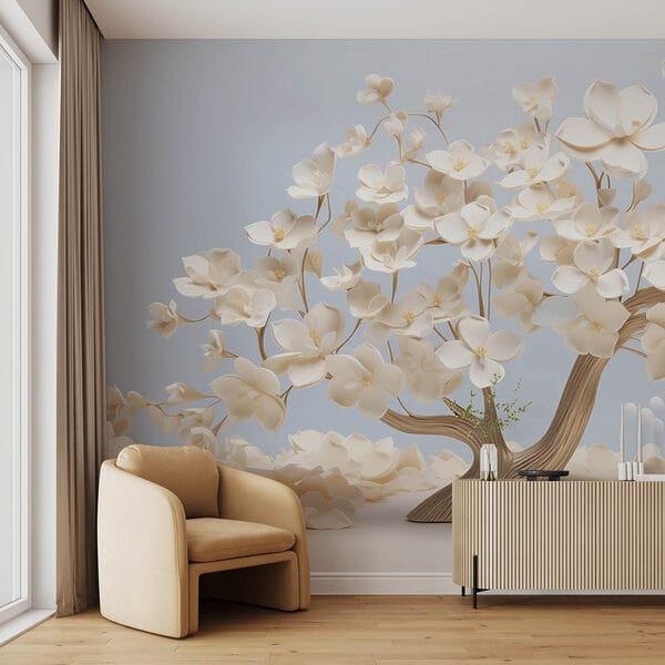 Tree with white flowers