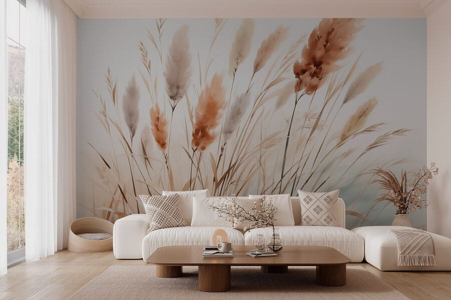 Wall murals Whispers of nature in gentle hues