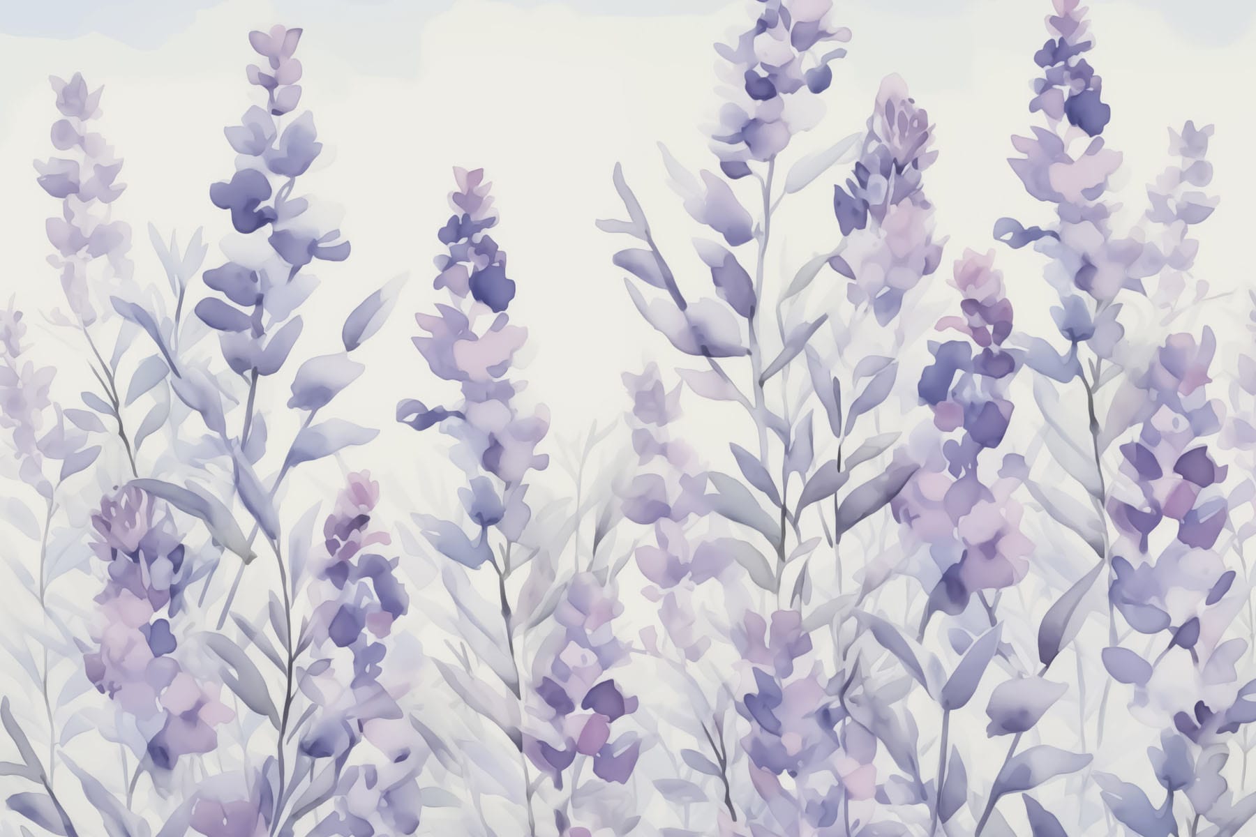 Painting of purple flowers