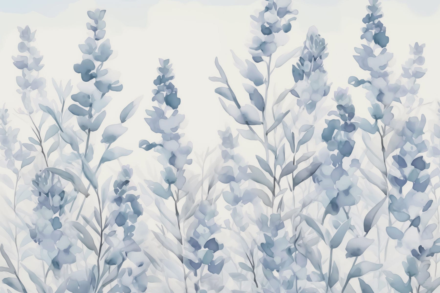 Painting of flowers and leaves Painting of flowers and leaves