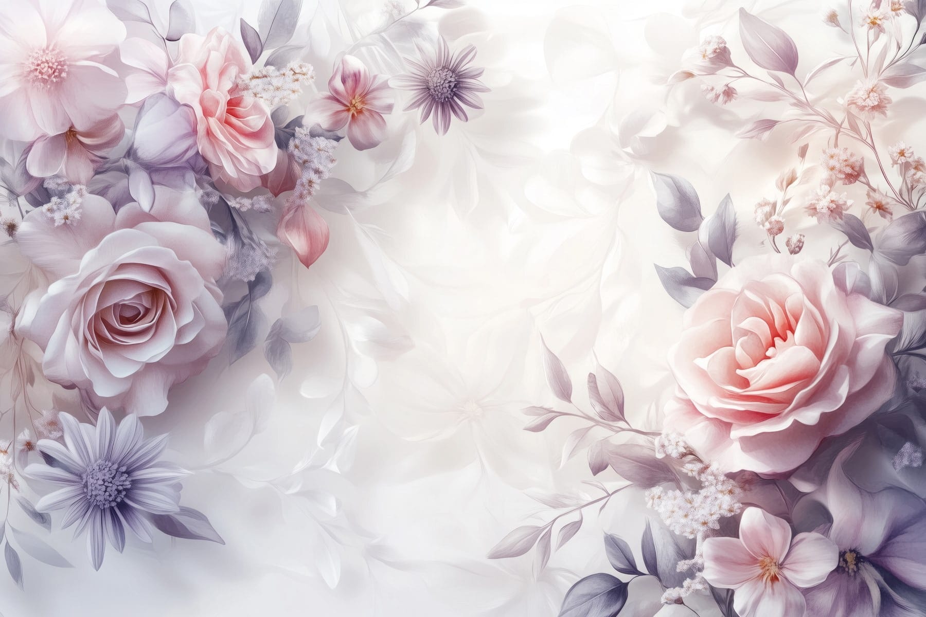 Delicate blossoms in soft hues Delicate blossoms in soft hues