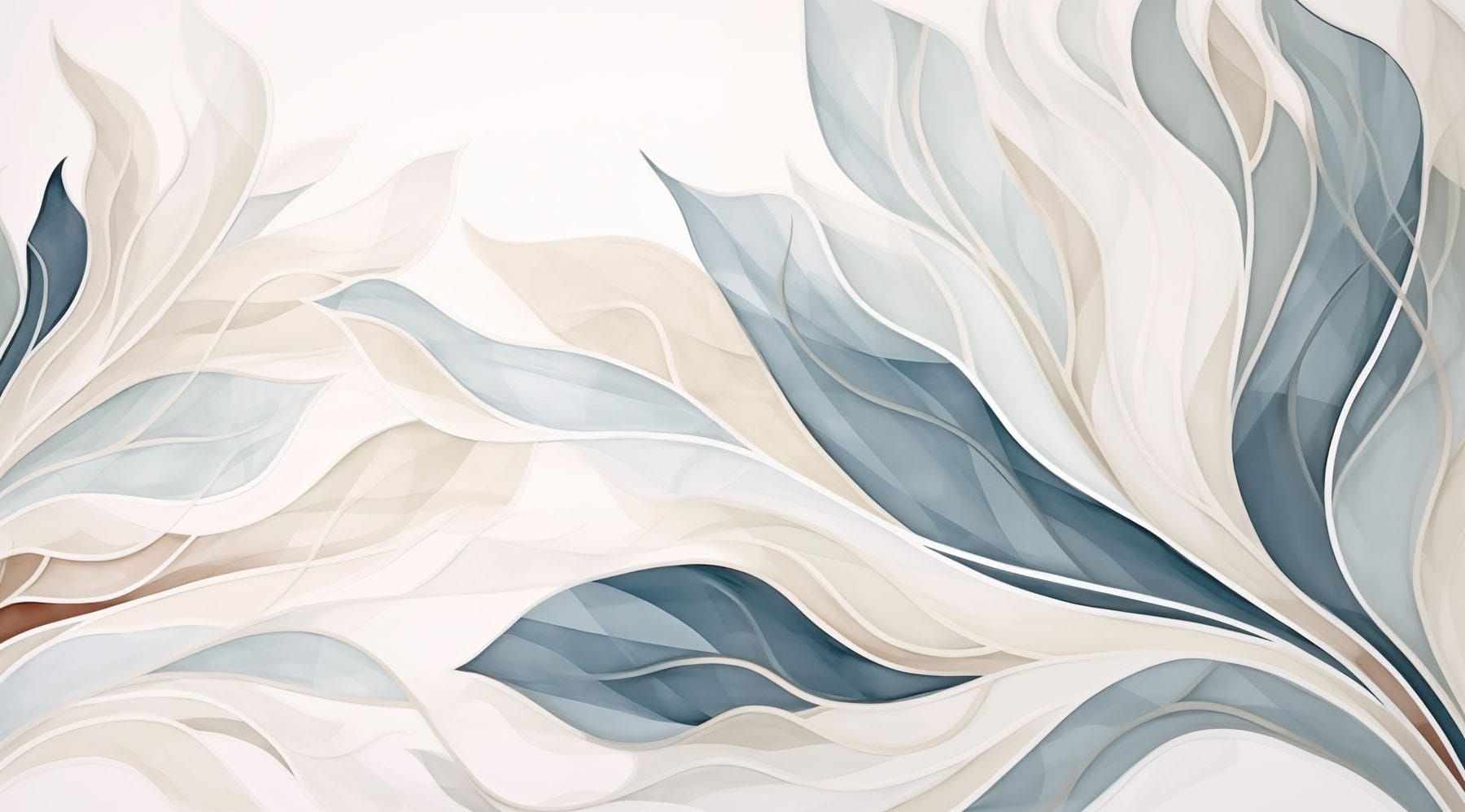Elegant waves in soft hues