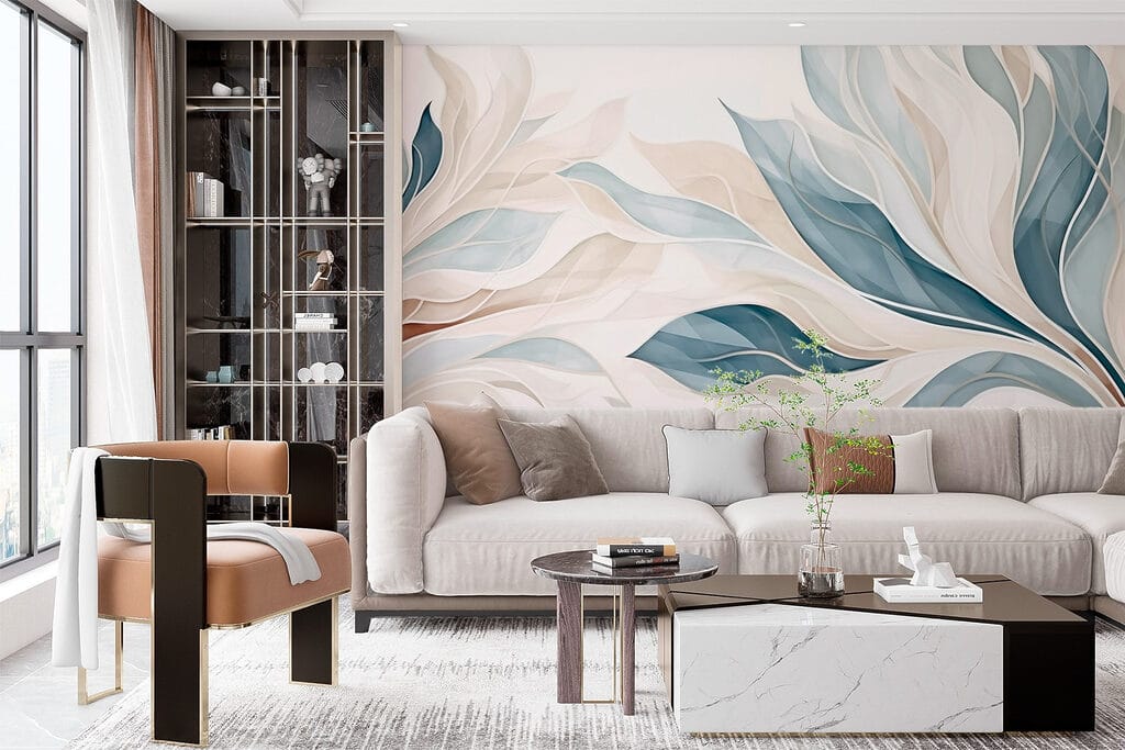 Elegant waves in soft hues