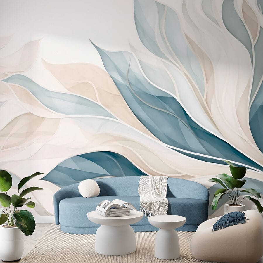 Elegant waves in soft hues