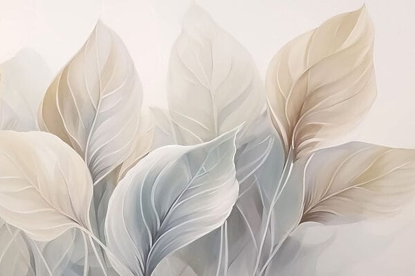 Delicate leaves in soft hues Delicate leaves in soft hues