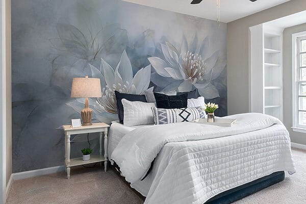 Wall murals Painting of white flowers (SKU: w03188) Wall murals Wall murals Painting of white flowers (SKU: w03188)