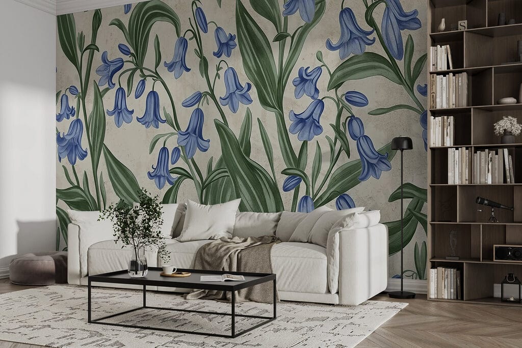 Serene blue blooms in soft hues