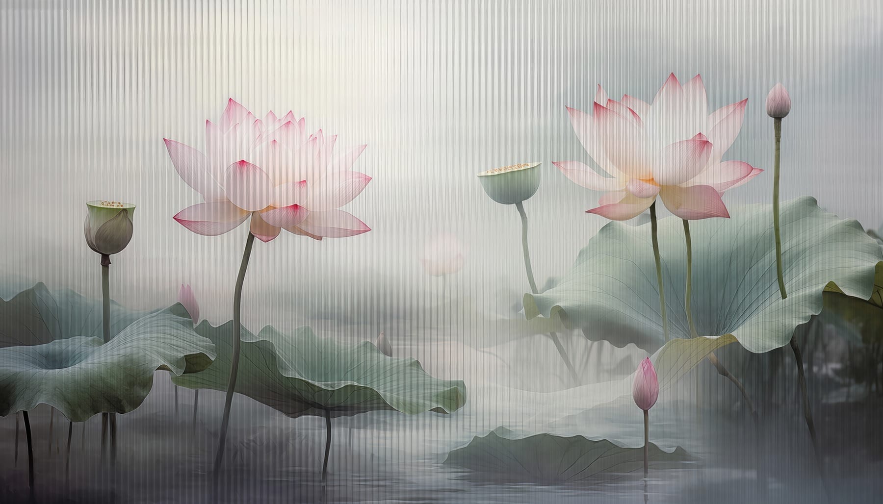 Serenity Among Lotus Blooms Serenity Among Lotus Blooms