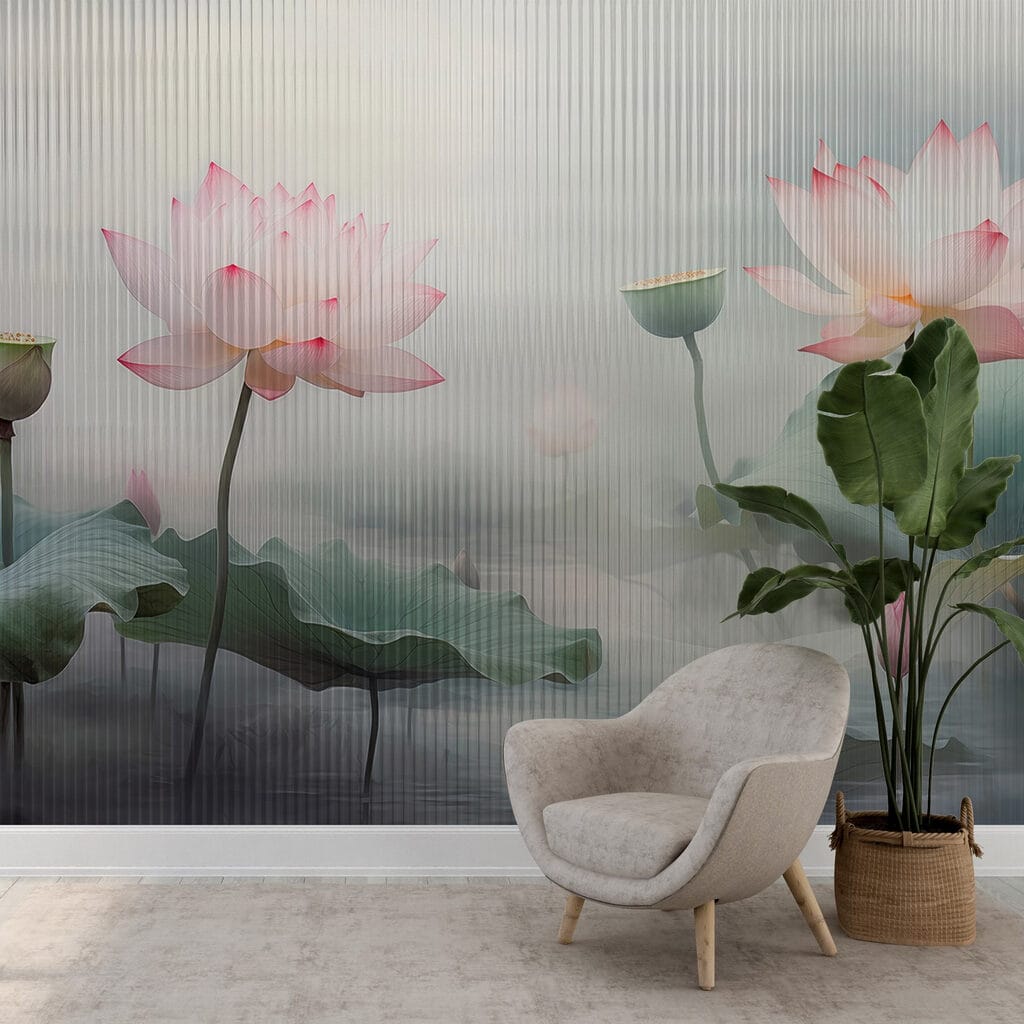 Serenity Among Lotus Blooms Serenity Among Lotus Blooms