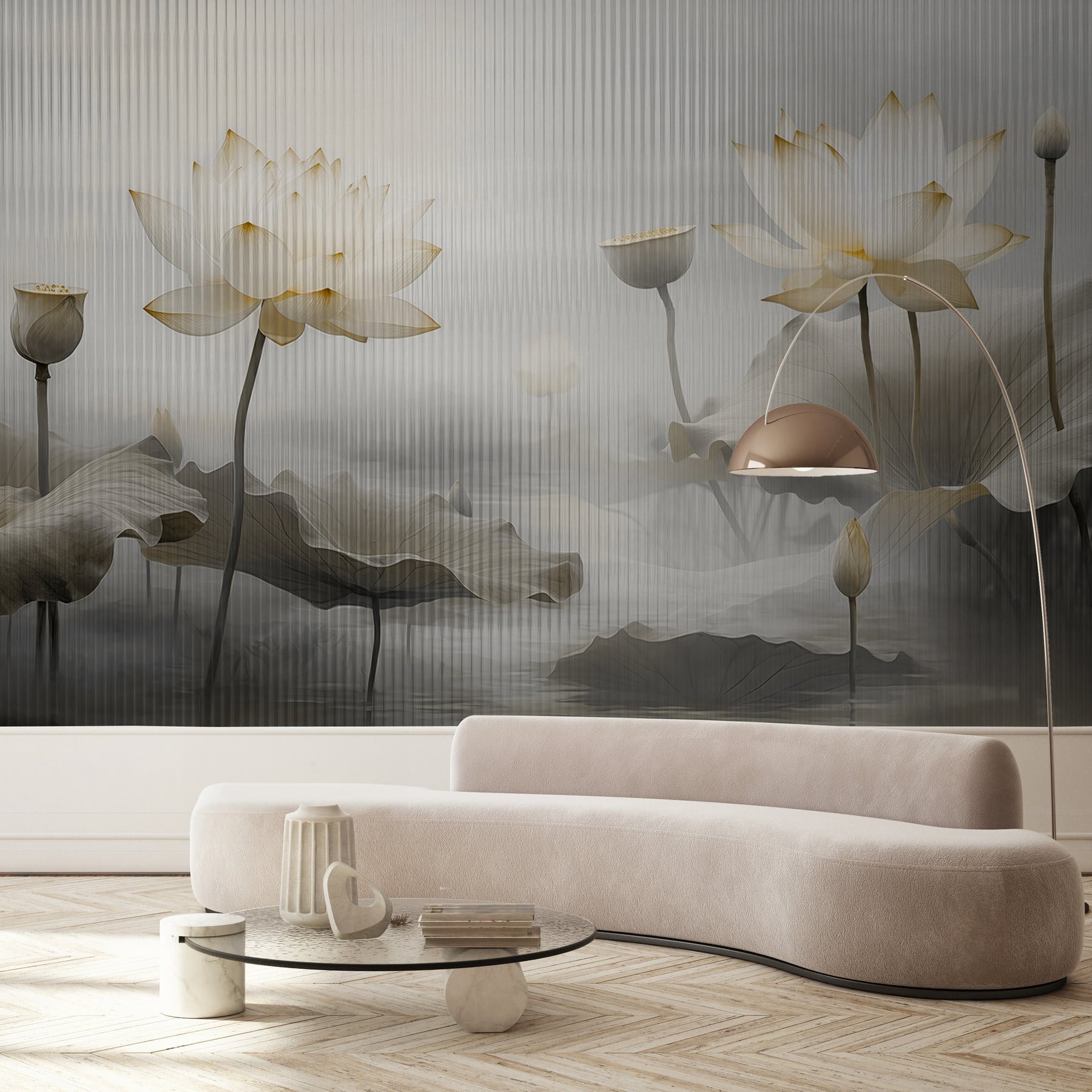 Painting of flowers and leaves