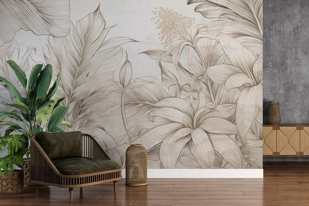 Nature's embrace in monochrome hues