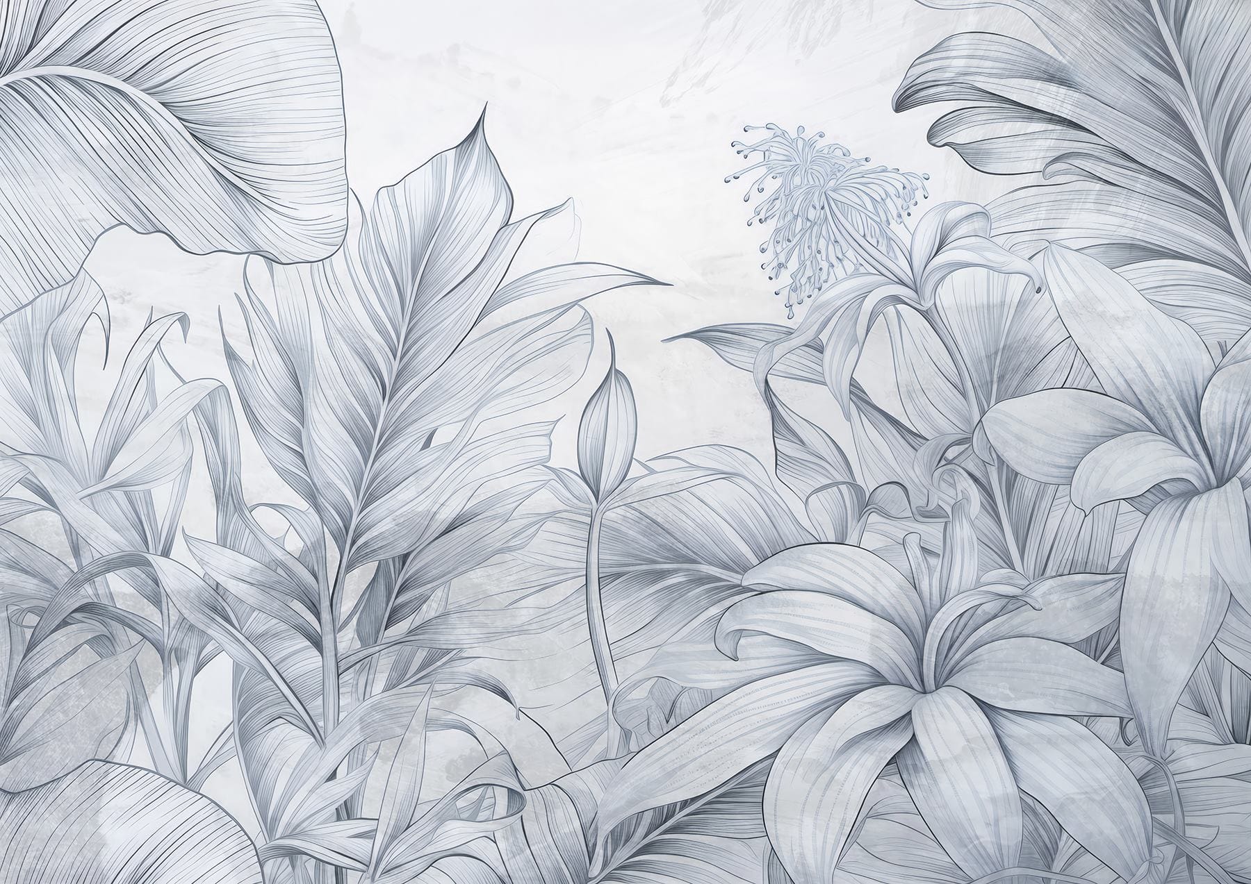Drawing of leaves and flowers Drawing of leaves and flowers