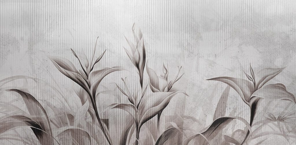 Dreamy floral textures in soft tones