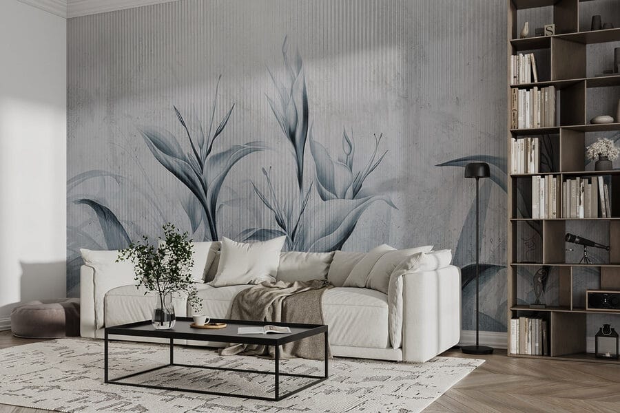 Wall murals Painting of flowers on a wall - Image 2