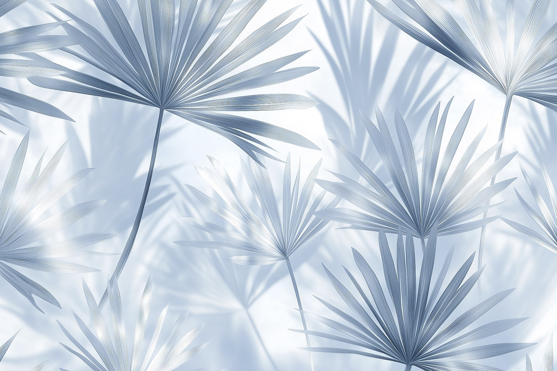 Delicate palms in soft hues Delicate palms in soft hues