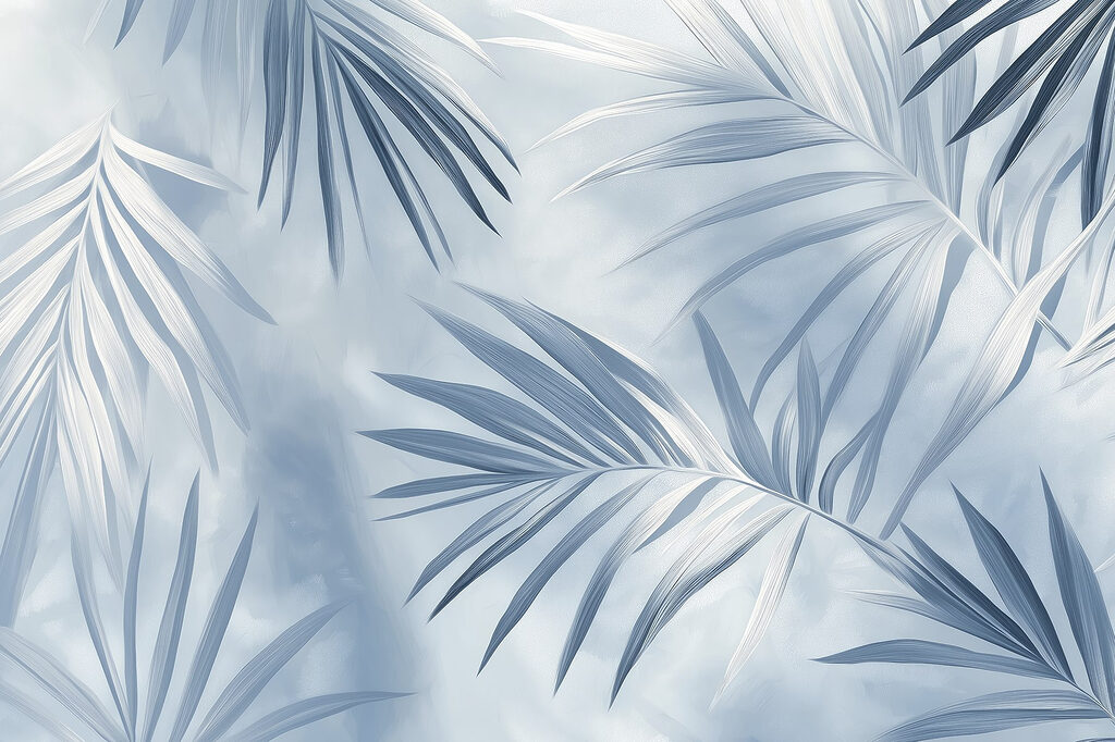 Soft leaves in cool tones Soft leaves in cool tones