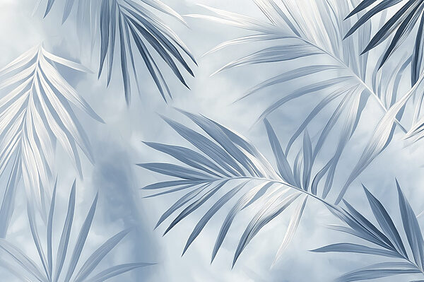 Soft leaves in cool tones Soft leaves in cool tones