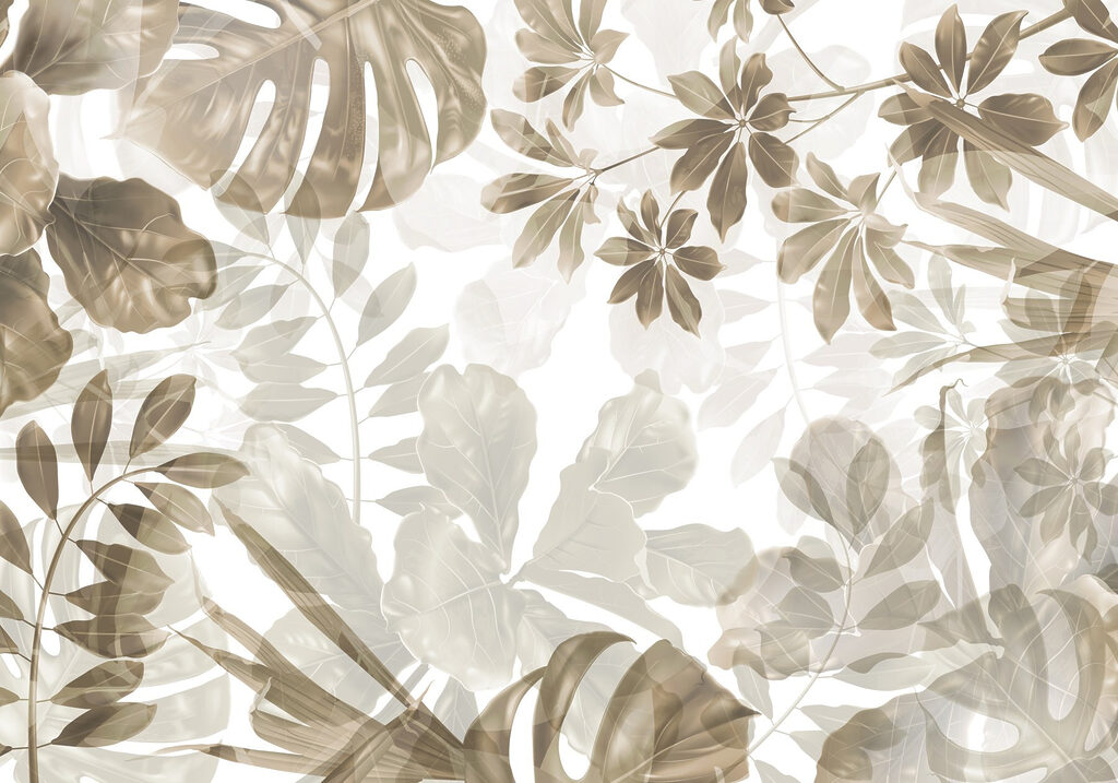 Soft hues of layered foliage art Soft hues of layered foliage art