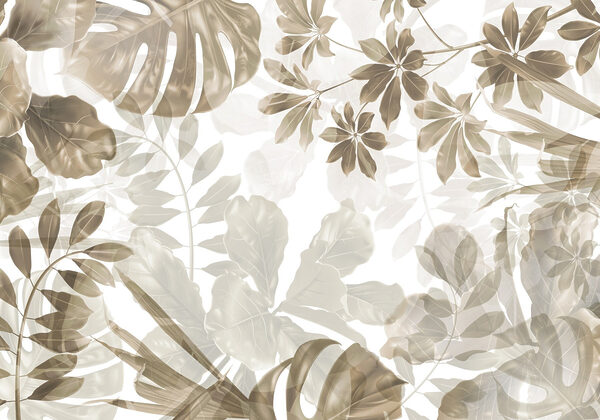 Soft hues of layered foliage art Soft hues of layered foliage art