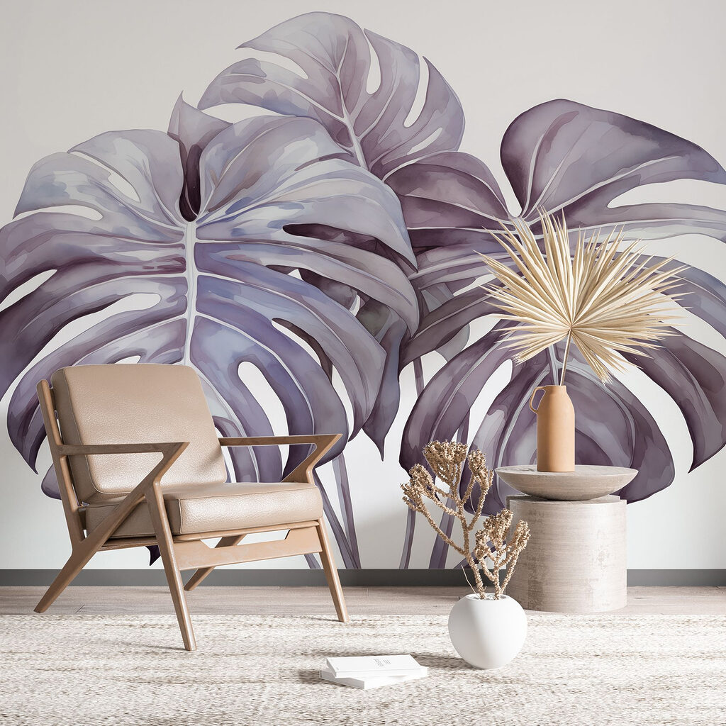 Group of leaves on a white background