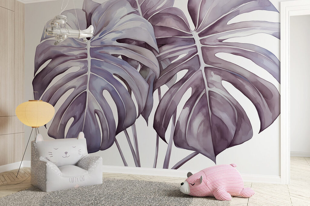 Group of leaves on a white background