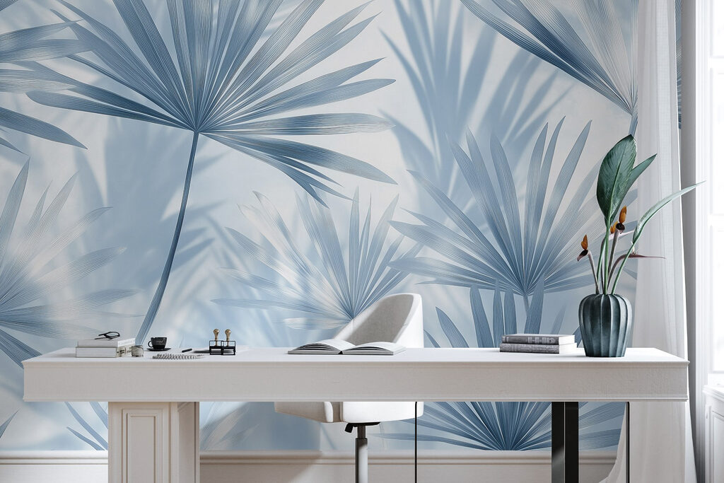 Delicate palms in soft hues Delicate palms in soft hues