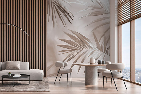 Nature’s elegant palm leaves in harmony Nature’s elegant palm leaves in harmony