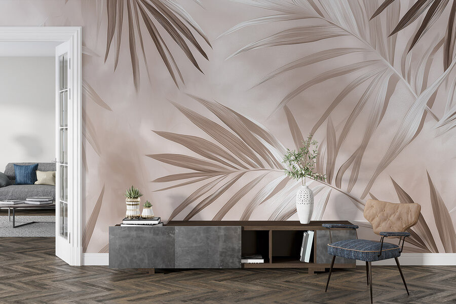 Nature’s elegant palm leaves in harmony