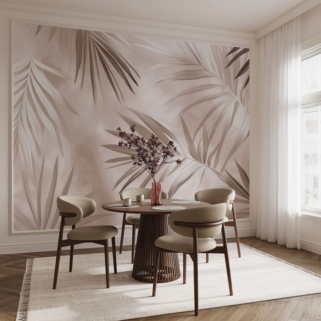 Nature's elegant palm leaves in harmony