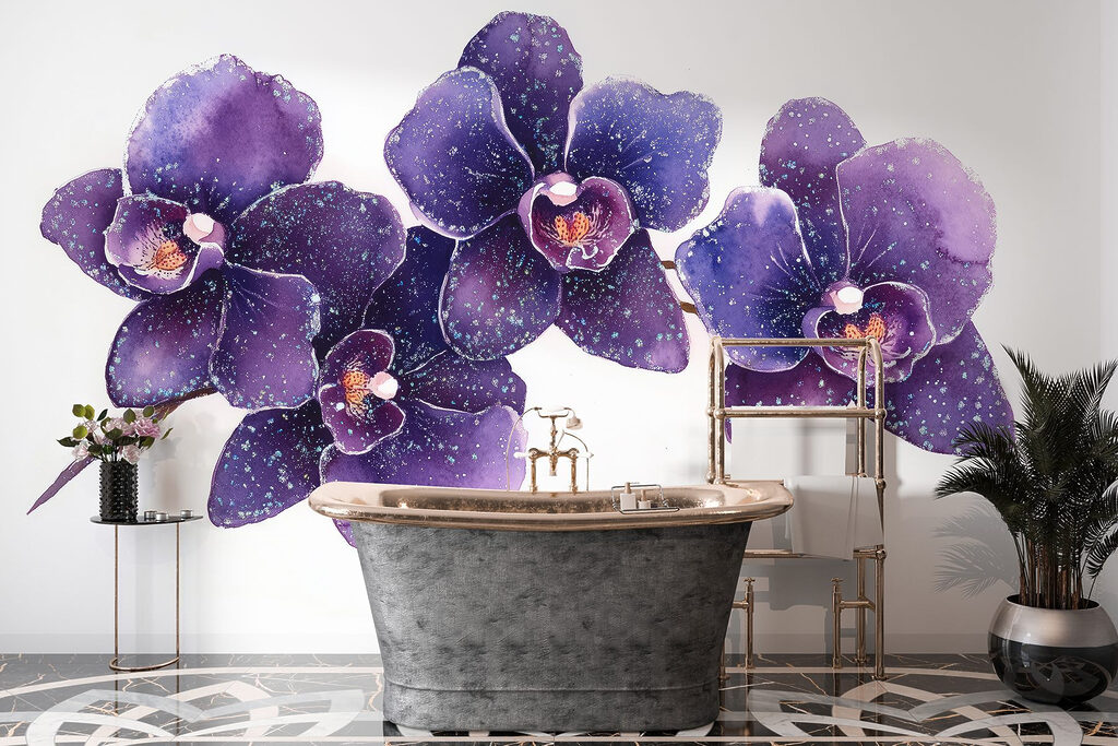 Group of purple flowers