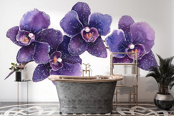 Group of purple flowers