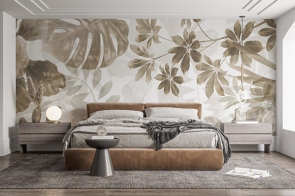 Soft hues of layered foliage art Soft hues of layered foliage art