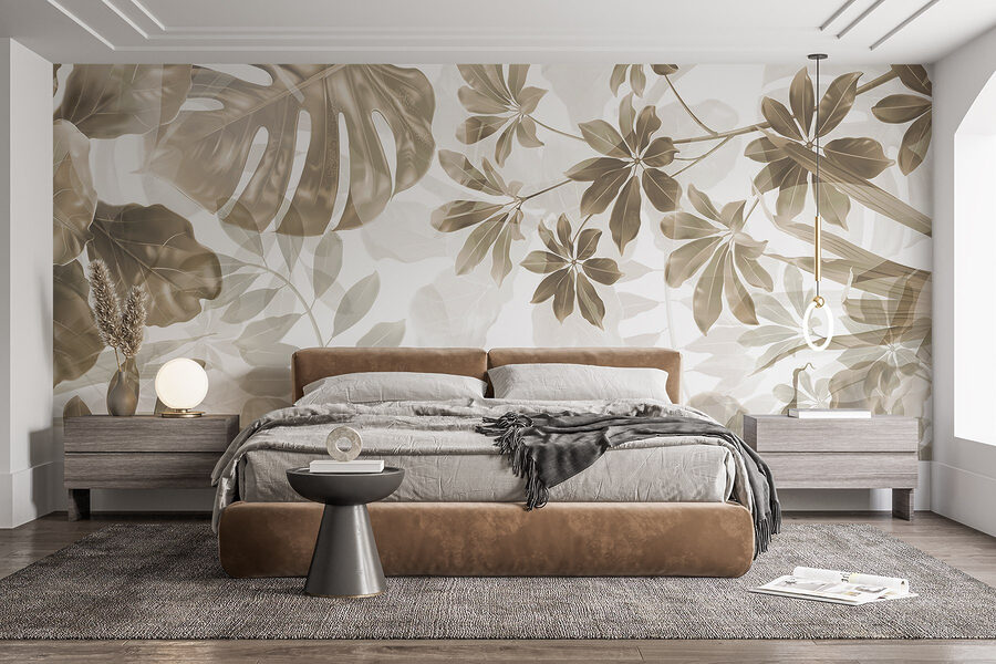 Soft hues of layered foliage art