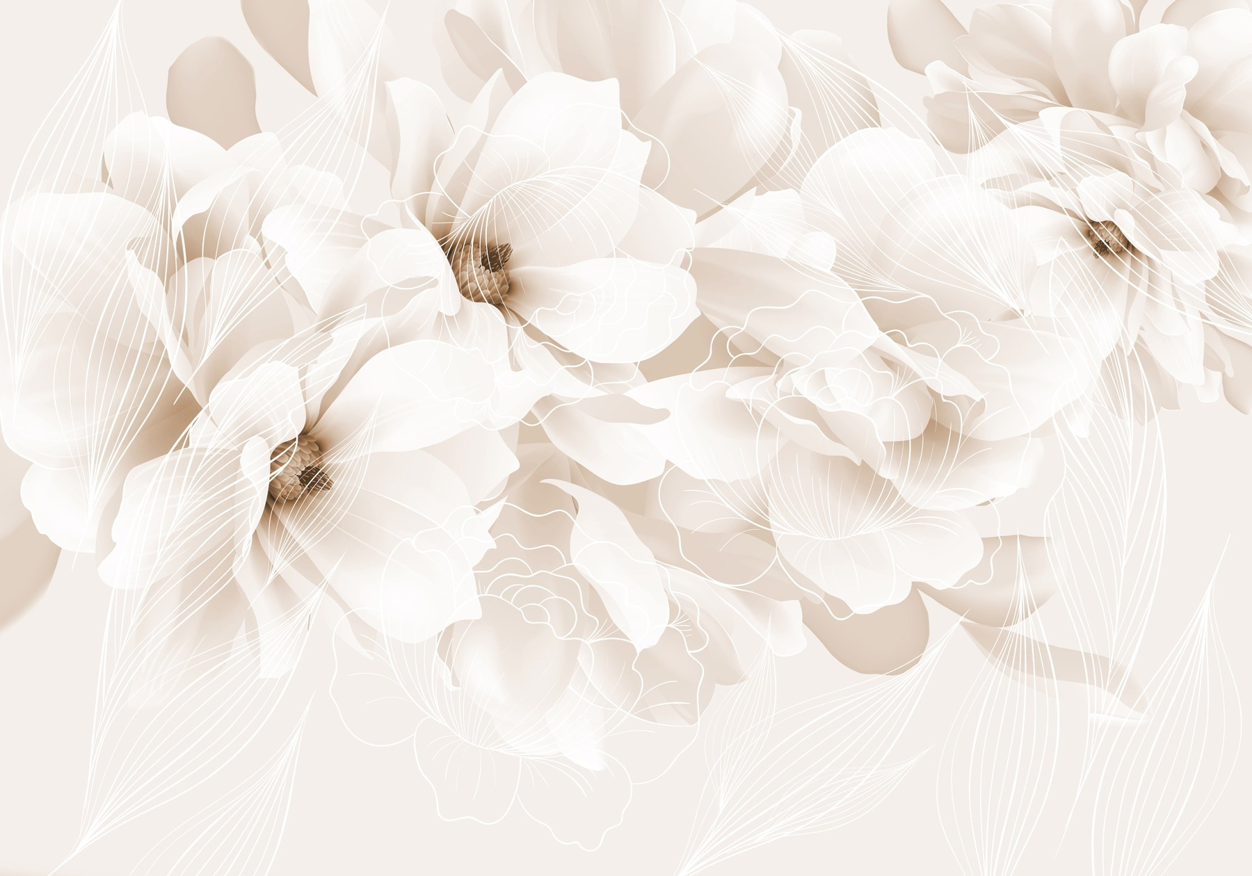 Delicate blooms on a soft backdrop