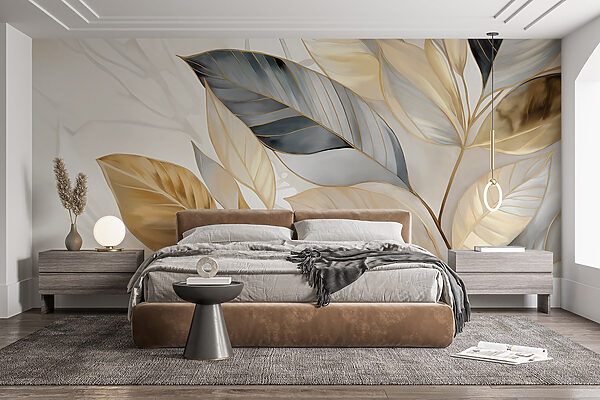 Elegant leaves on a soft background Elegant leaves on a soft background