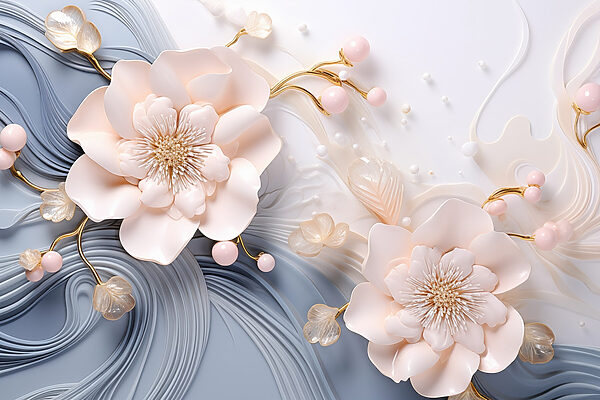 Elegant floral design in soft tones Elegant floral design in soft tones