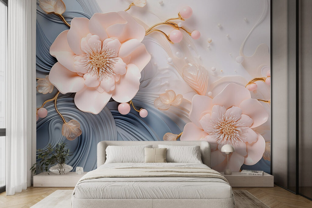 Elegant floral design in soft tones