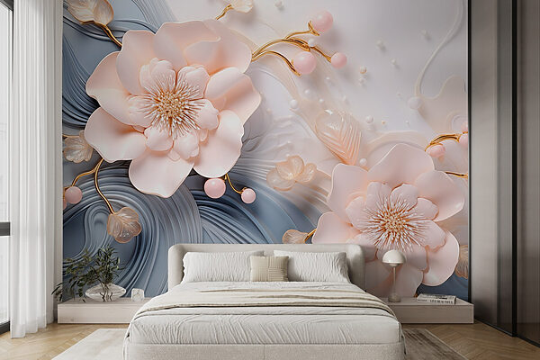 Elegant floral design in soft tones Elegant floral design in soft tones