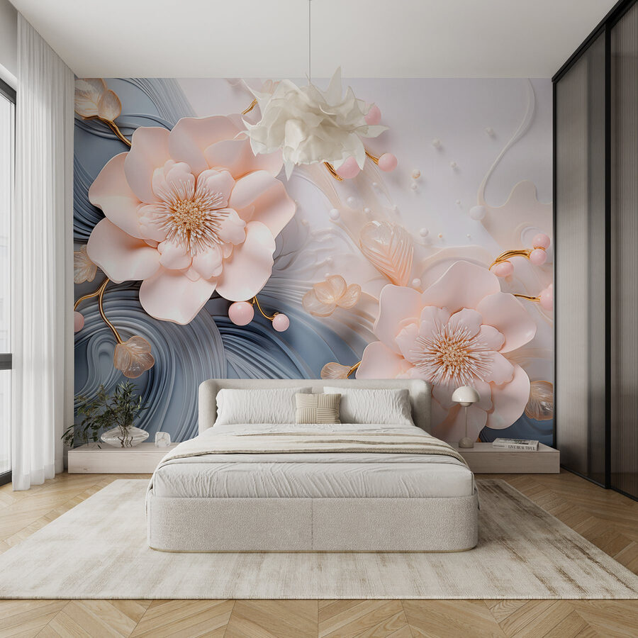 Elegant floral design in soft tones