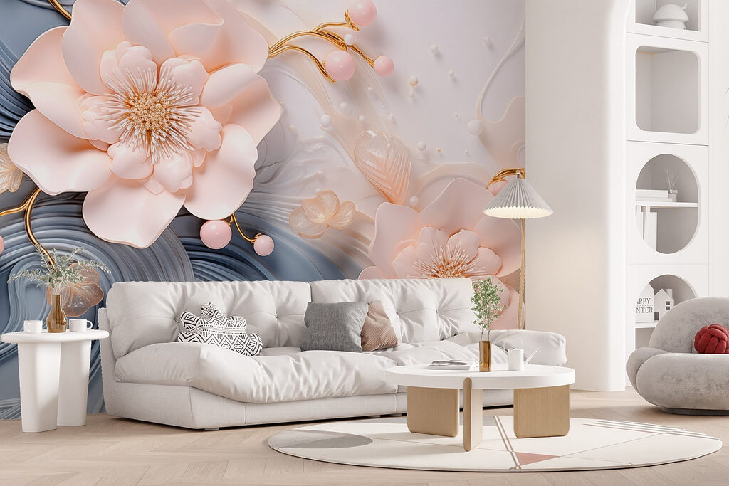 Elegant floral design in soft tones