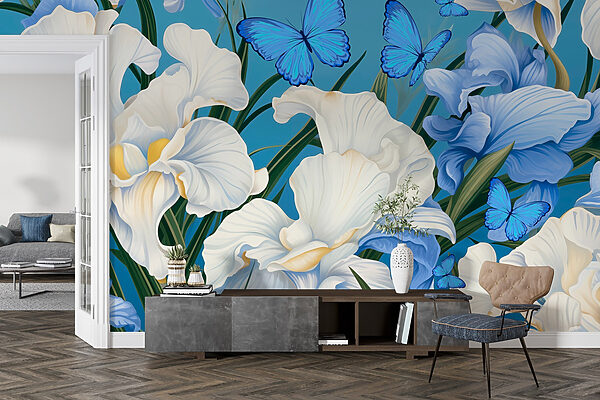 Beautiful blooms and vibrant butterflies. Beautiful blooms and vibrant butterflies.